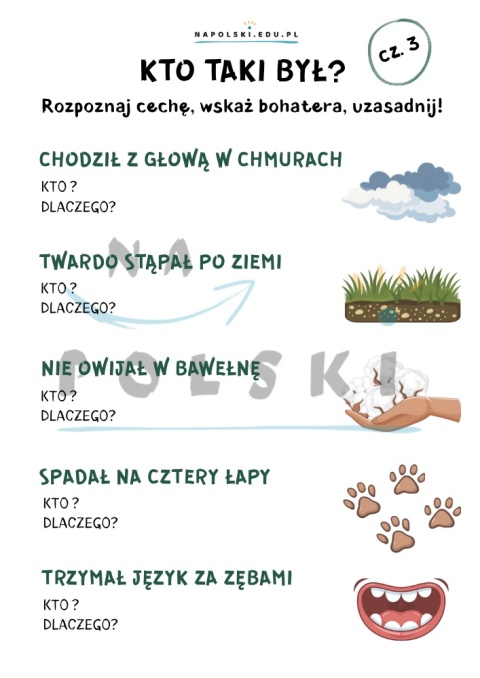 Bohaterowie lektur obowiązkowych - frazeologizmy (neutralne cechy charakteru)