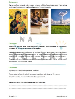 Karty pracy na Dzień Matki