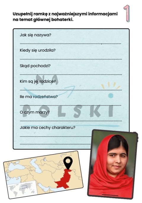 "Która to Malala?" - karty pracy do lektury