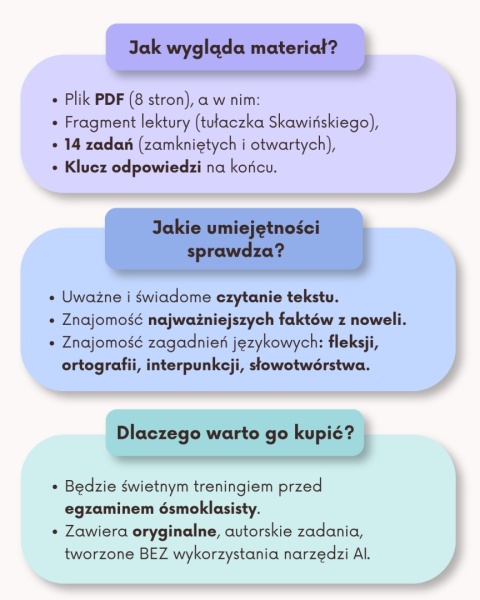 "Latarnik" - próbny egzamin ósmoklasisty