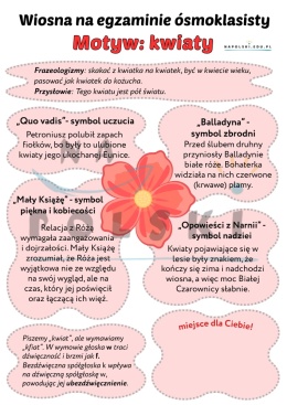 Motyw kwiatów w literaturze i języku