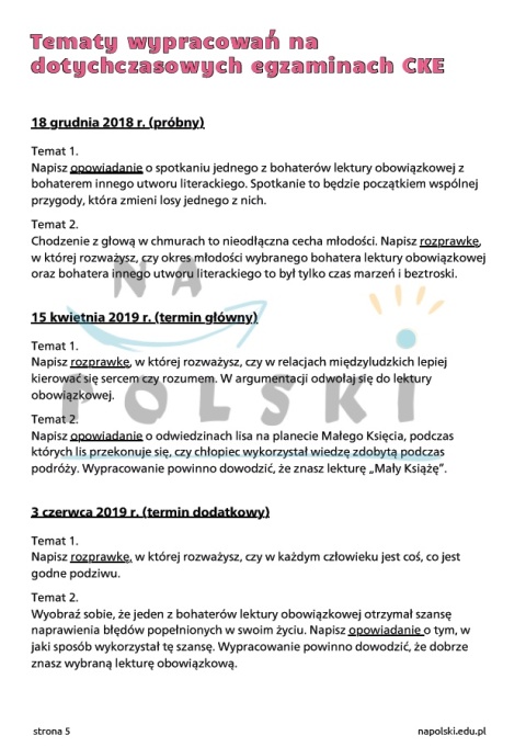 Przewodnik po egzaminie ósmoklasisty z polskiego w 2027 r. - najważniejsze informacje, lista lektur i zagadnień gramatycznych