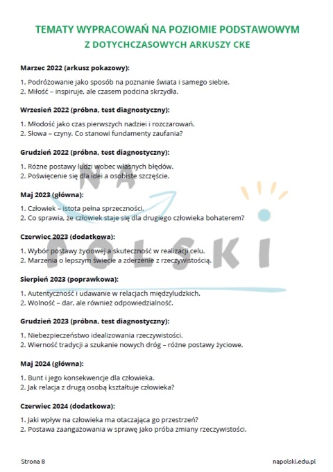 Przewodnik po maturze podstawowej z polskiego w 2027 r. - najważniejsze informacje, opis arkuszy, lista lektur obowiązkowych