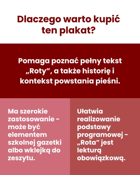 "Rota" Marii Konopnickiej - tekst z opracowaniem